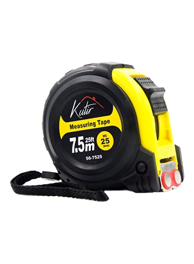 Kutir Measuring Tape Yellow/Black 7.5meter  - Image 1
