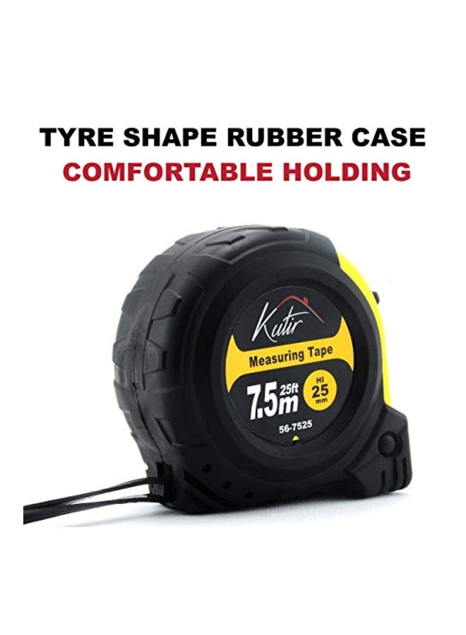 Kutir Measuring Tape Yellow/Black 7.5meter  - Image 4