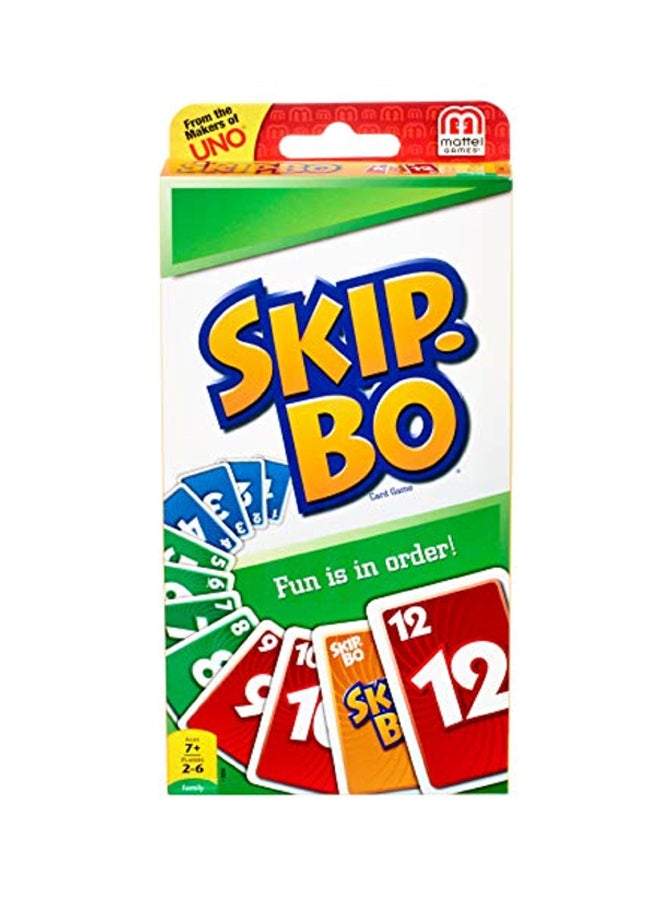 Mattel Games Skip Bo Card Game 1050  - Image 1