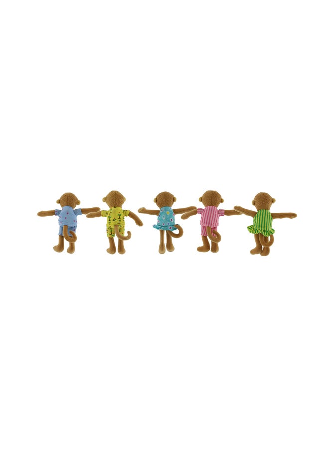 MerryMakers 5-Piece Finger Puppet Monkeys Playset 1587 - Image 2