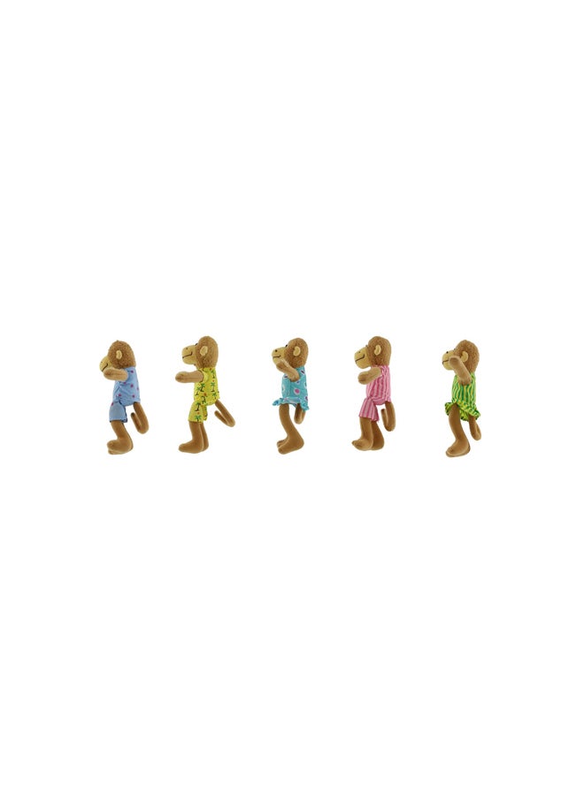 MerryMakers 5-Piece Finger Puppet Monkeys Playset 1587 - Image 3