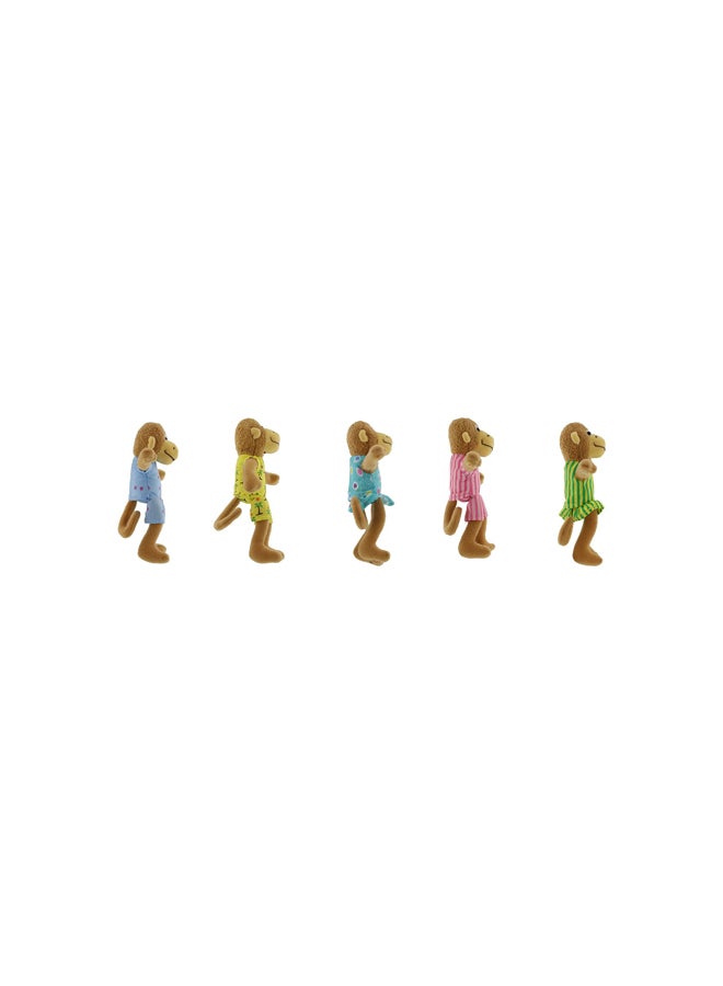MerryMakers 5-Piece Finger Puppet Monkeys Playset 1587 - Image 4