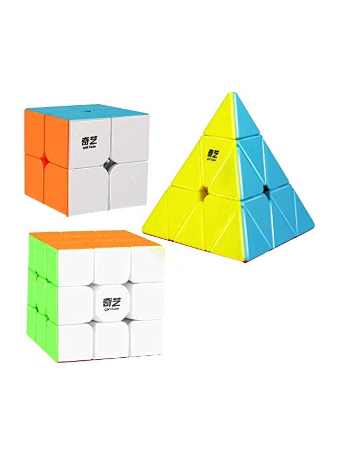 D-FantiX 3-Piece Stickerless Rubik's Cube AM-TG413 - Image 1