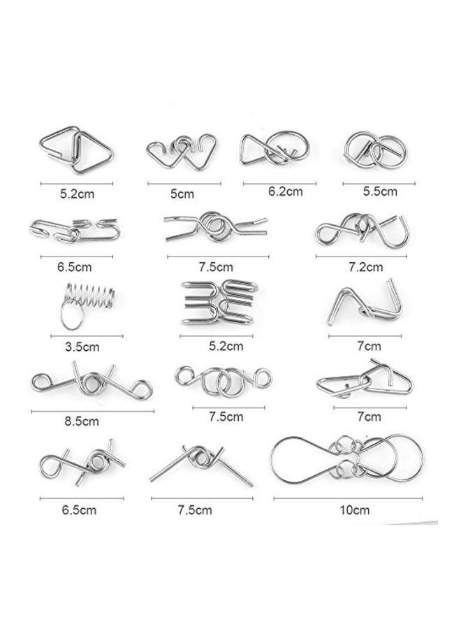 16-Piece Wire Brain Teaser Puzzle 004 - v1557478591/N25348390A_5