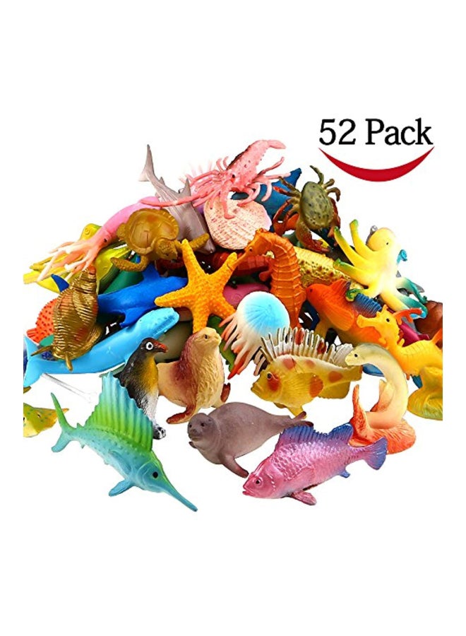 Funcorn Toys - 52-Piece Ocean Sea Animal Figures 2inch - Image 1
