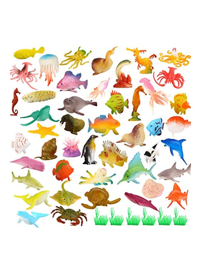 Funcorn Toys - 52-Piece Ocean Sea Animal Figures 2inch - Image 1