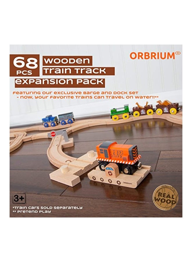 68-Piece Wooden Train Track Set - v1557478657/N25348465A_6