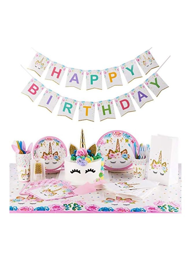 110-Piece Unicorn Party Supplies Kit - v1557478839/N25348674A_1