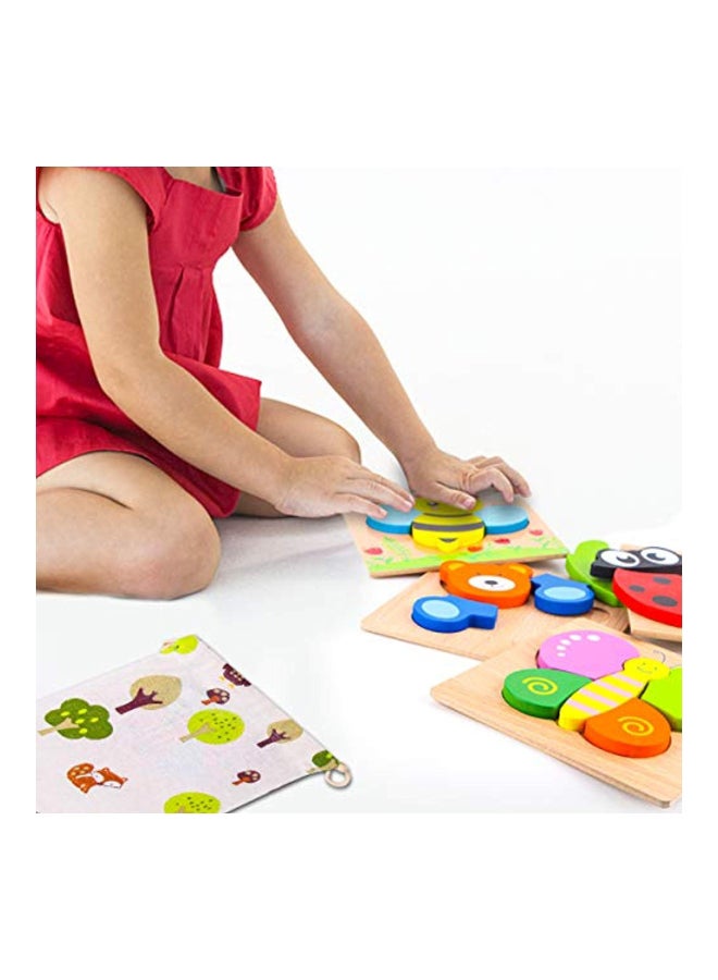SKYFIELD 4-Piece Wooden Animal Jigsaw Puzzle - Image 4