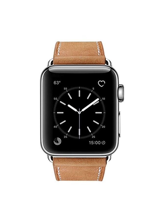 MARGE PLUS - Replacement Band For Apple Watch Series 4/3/2/1 42mm/44mm Brown - Image 1