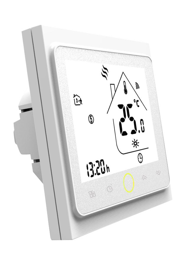 جهاز ذكي للتحكم في درجة الحرارة ومزود بشاشة LCD 23929 أبيض - Image 1