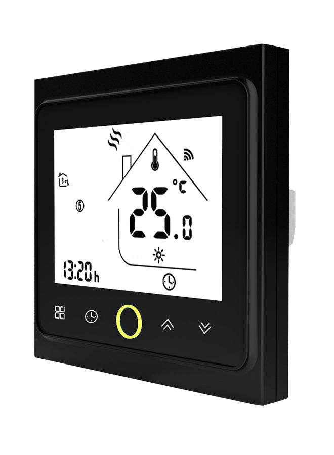 جهاز ذكي للتحكم في درجة الحرارة ومزود بشاشة LCD 23928 أسود - Image 1