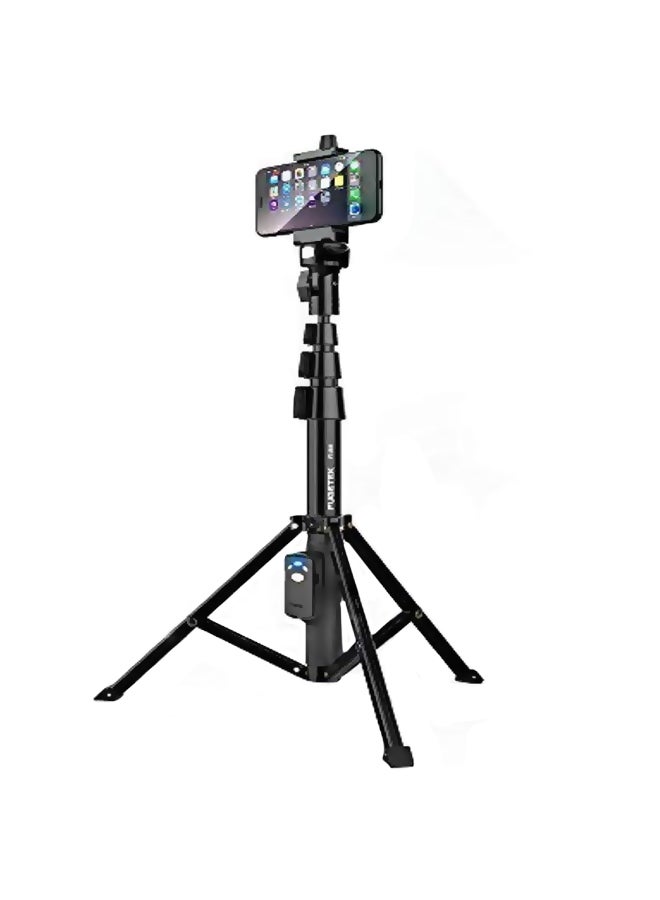 FugeTek - Tripod Stand With Selfie Stick Black - Image 1