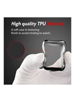 Smiling Protective Case Cover With Screen Protector For Apple Watch 4 Series 44mm Black  - Image 4