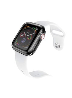 Smiling Protective Case Cover With Screen Protector For Apple Watch 4 Series 44mm Black  - Image 5