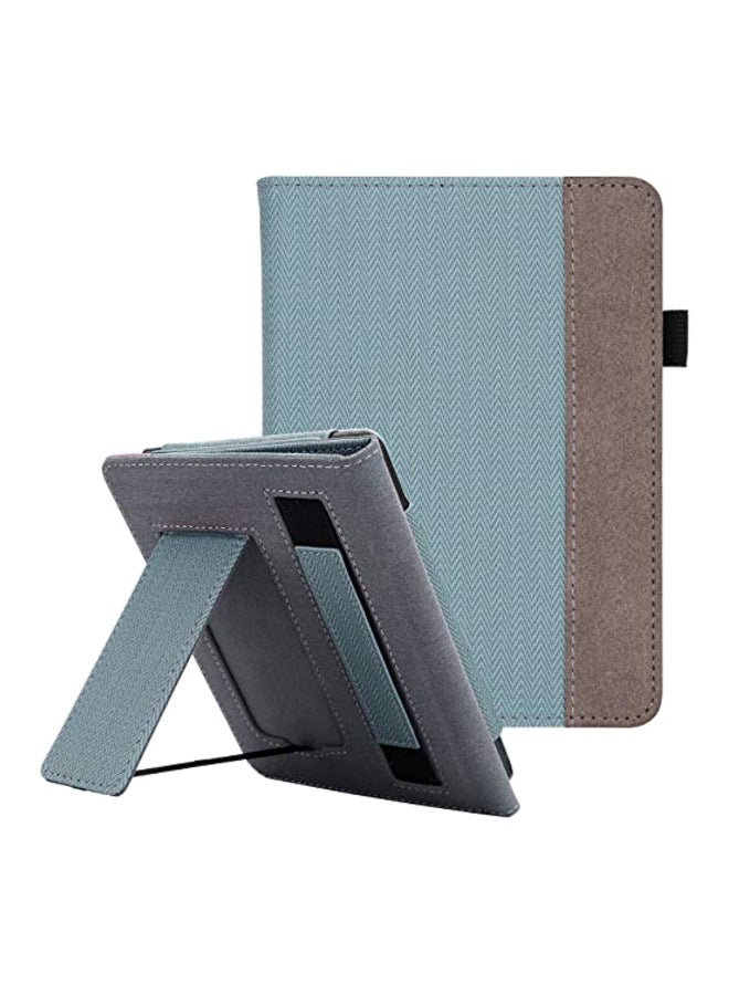 وول نيو غطاء حماية واقٍ لجهاز كيندل بيبروايت الجيل العاشر مزود بشريط لليد أزرق / بيج - Image 1