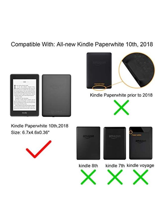 وول نيو غطاء حماية واقٍ لجهاز كيندل بيبروايت الجيل العاشر مزود بشريط لليد أزرق / بيج - Image 2