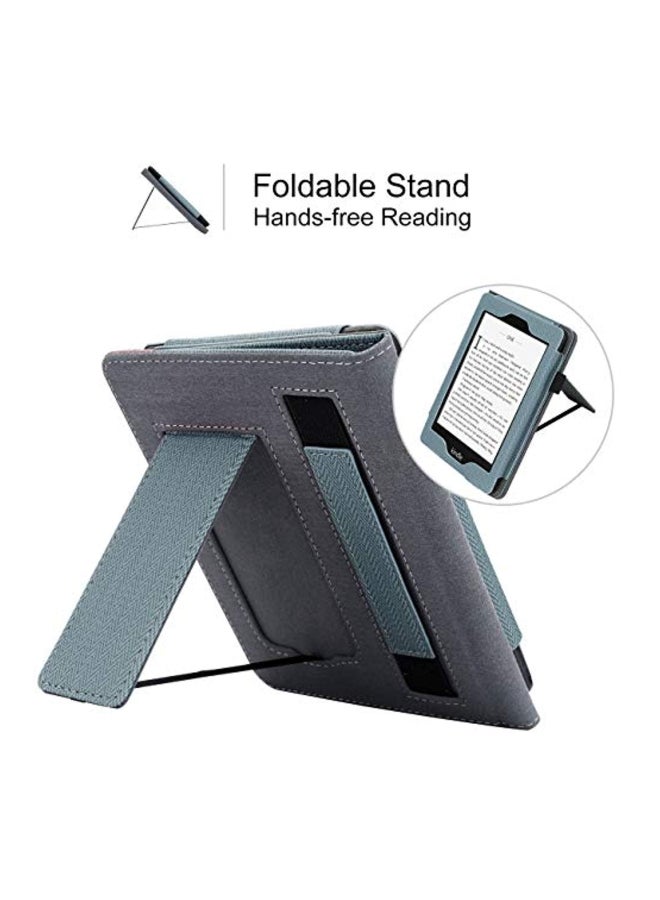 وول نيو غطاء حماية واقٍ لجهاز كيندل بيبروايت الجيل العاشر مزود بشريط لليد أزرق / بيج - Image 4