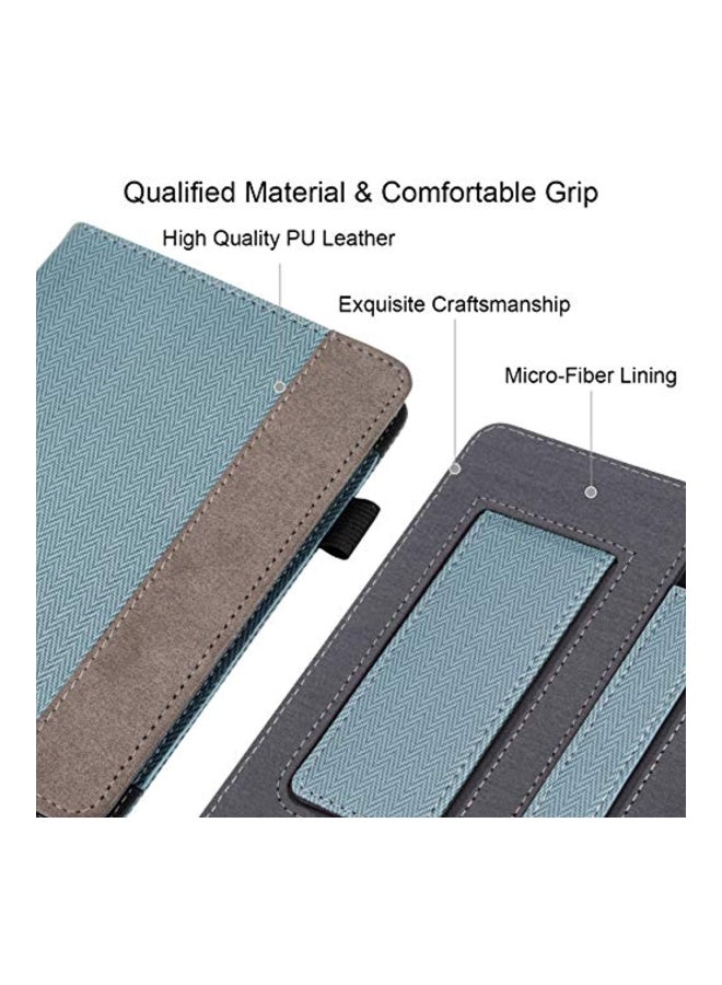 وول نيو غطاء حماية واقٍ لجهاز كيندل بيبروايت الجيل العاشر مزود بشريط لليد أزرق / بيج - Image 3