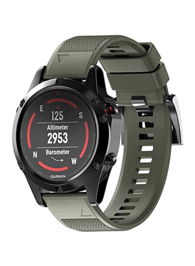 ANCOOL 5-Piece Replacement Band For Garmin Fenix 5/Fenix 5 Plus/Forerunner 935/Approach S60/Quatix 5 Red/Grey/Black - Image 2