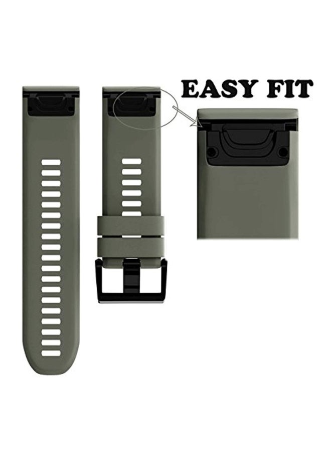 ANCOOL 5-Piece Replacement Band For Garmin Fenix 5/Fenix 5 Plus/Forerunner 935/Approach S60/Quatix 5 Red/Grey/Black - Image 4