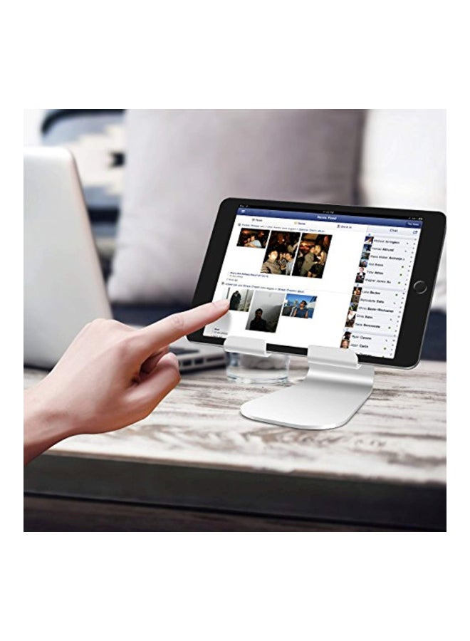 Desktop Stand Holder For Tablet Silver