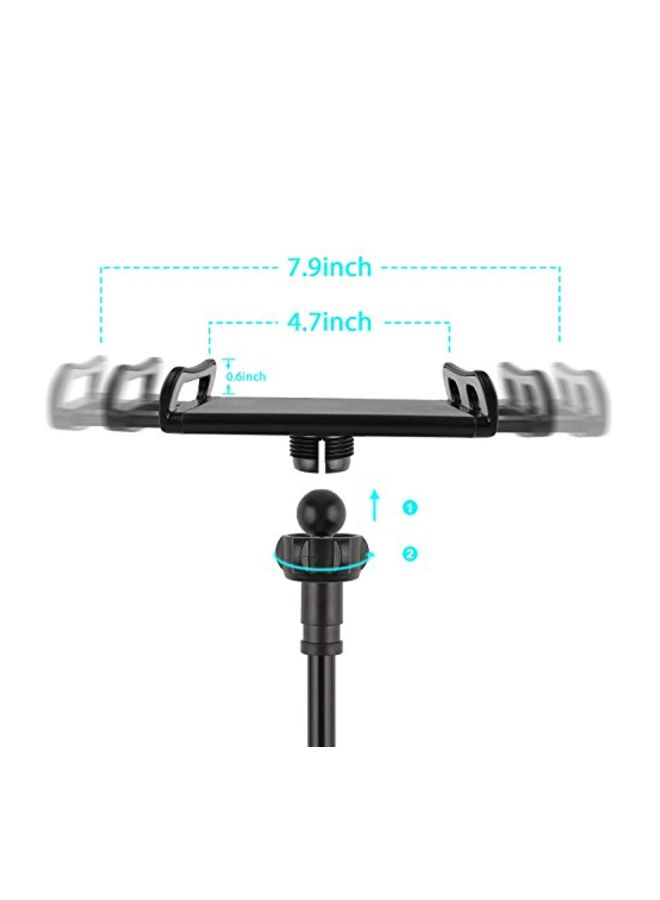 Tryone - Gooseneck Rotating Flexible Arm Mount Holder For Tablet 10.5-Inch Black - Image 1