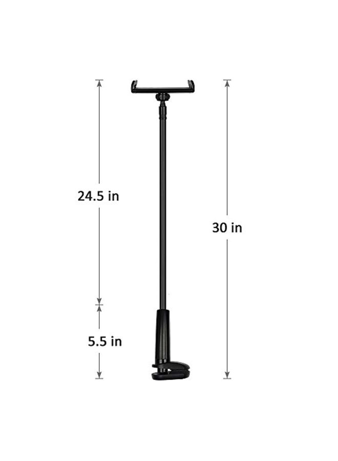 Tryone - Gooseneck Rotating Flexible Arm Mount Holder For Tablet 10.5-Inch Black - Image 1