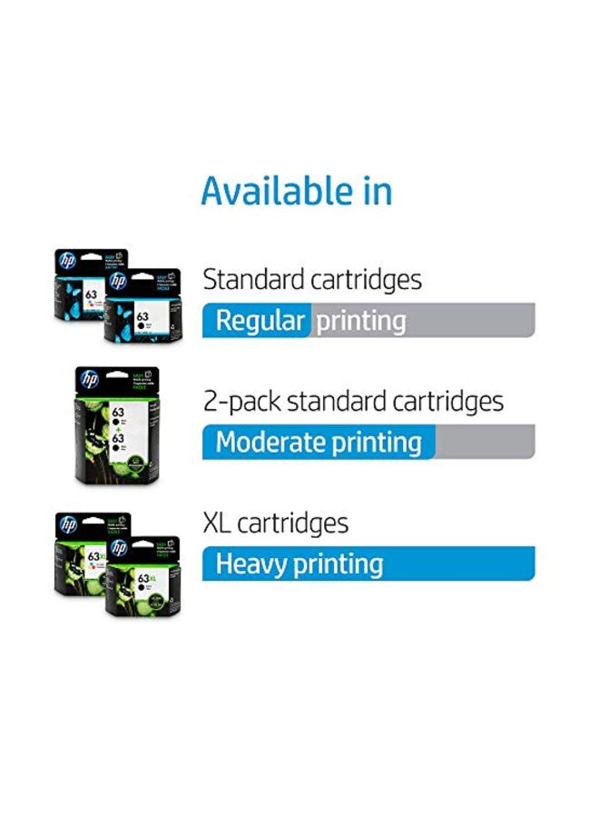 HP 2-Piece 63 Ink Cartridge Black - Image 3