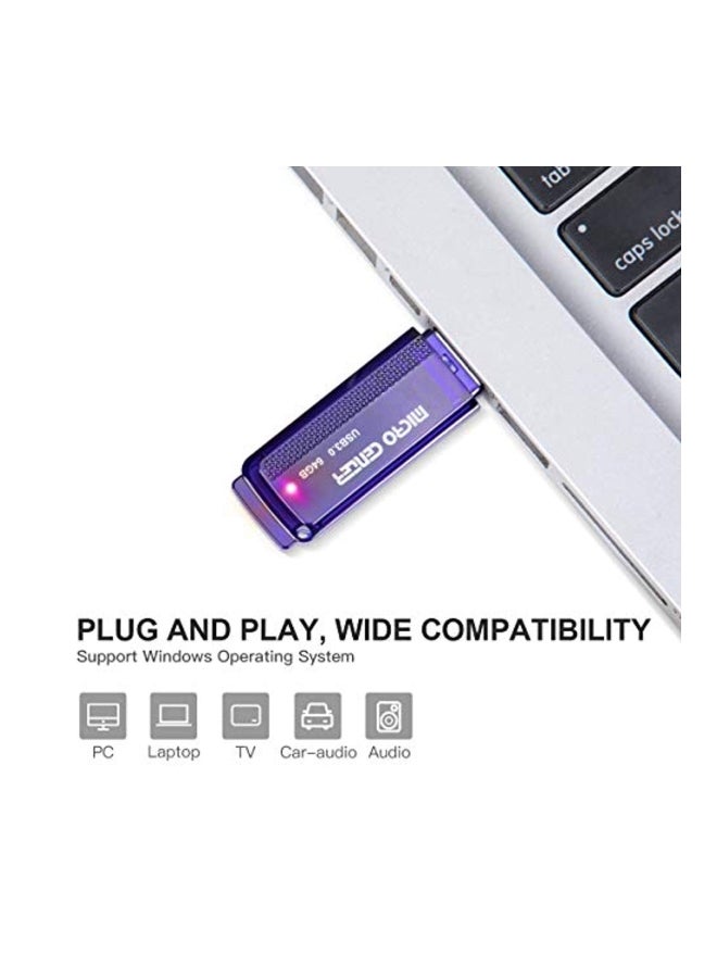 2-Piece Micro Center Super Speed USB Flash Drives Blue
