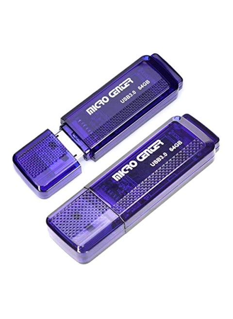2-Piece Micro Center Super Speed USB Flash Drives Blue