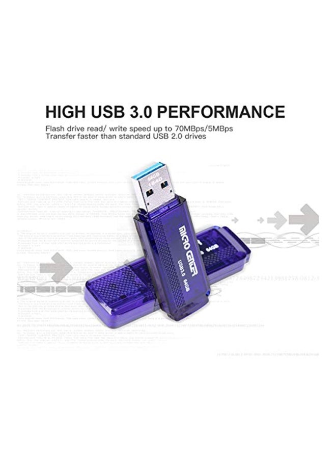 2-Piece Micro Center Super Speed USB Flash Drives Blue