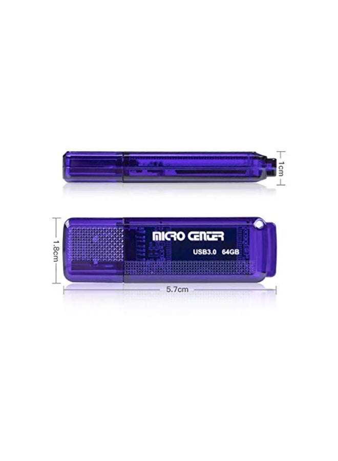 2-Piece Micro Center Super Speed USB Flash Drives Blue