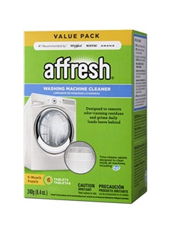 Affresh 6-Piece Washer Machine Cleaner White  - Image 1