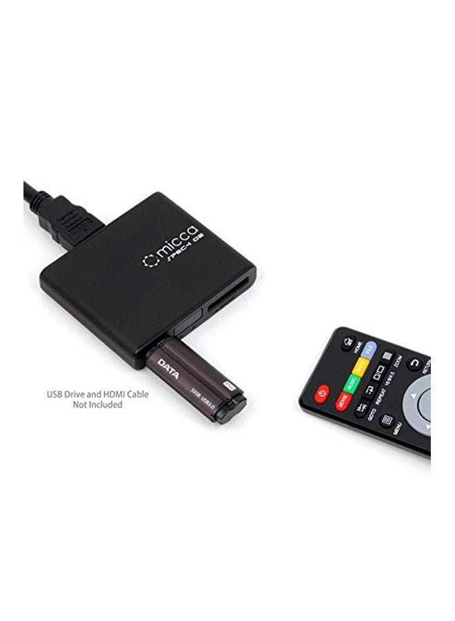 ميكا مشغل وسائط رقمي محمول وكامل الوضوح Speck أسود - Image 3