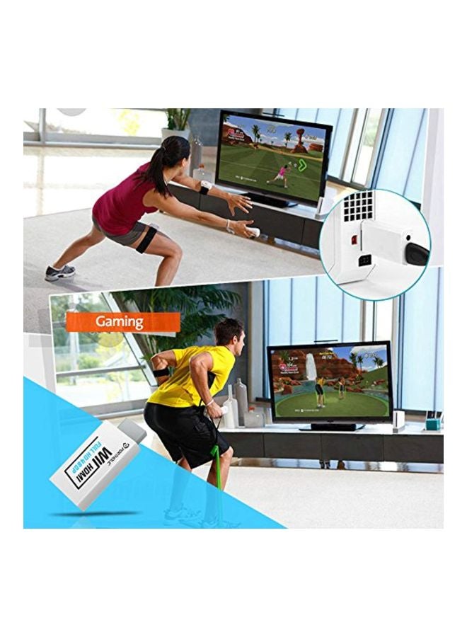 Wii To HDMI Converter With Adapter White/Black