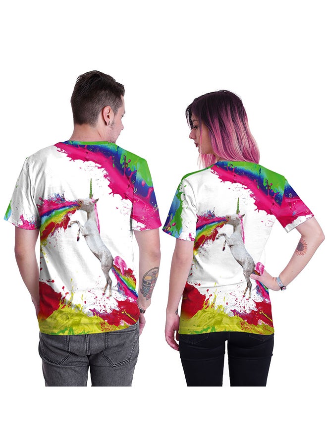 NADABAO 3D Printing Short Sleeve Couple T-Shirt Multicolour - Image 2