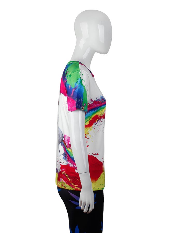 NADABAO 3D Printing Short Sleeve Couple T-Shirt Multicolour - Image 5