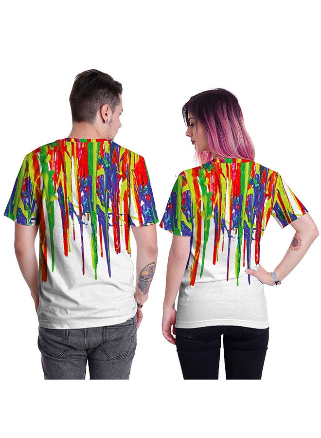 3D Printing Short Sleeve Couple T-Shirt Multicolour - v1557479617/N25153856V_2