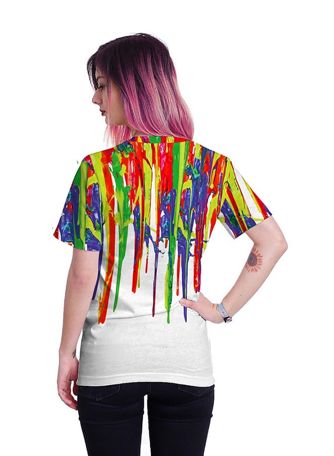 3D Printing Short Sleeve Couple T-Shirt Multicolour - v1557479619/N25153856V_6