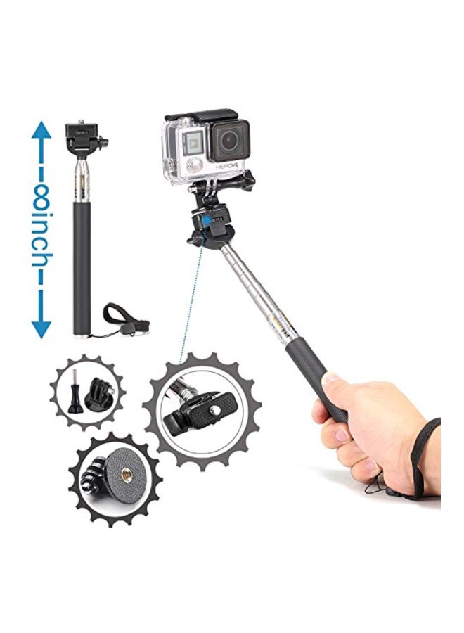 14-Item Accessories Kit For Gopro Hero 7 6 5/Session 5/Hero 4/3+/3/2/1 Black/Yellow/Red