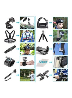Neewer 50-In-1 Accessories Kit For GoPro 7/6/5/4/3+/3/2/1 SJ4000/5000/6000/Xiaomi Yi Black/Red/Yellow  - Image 2