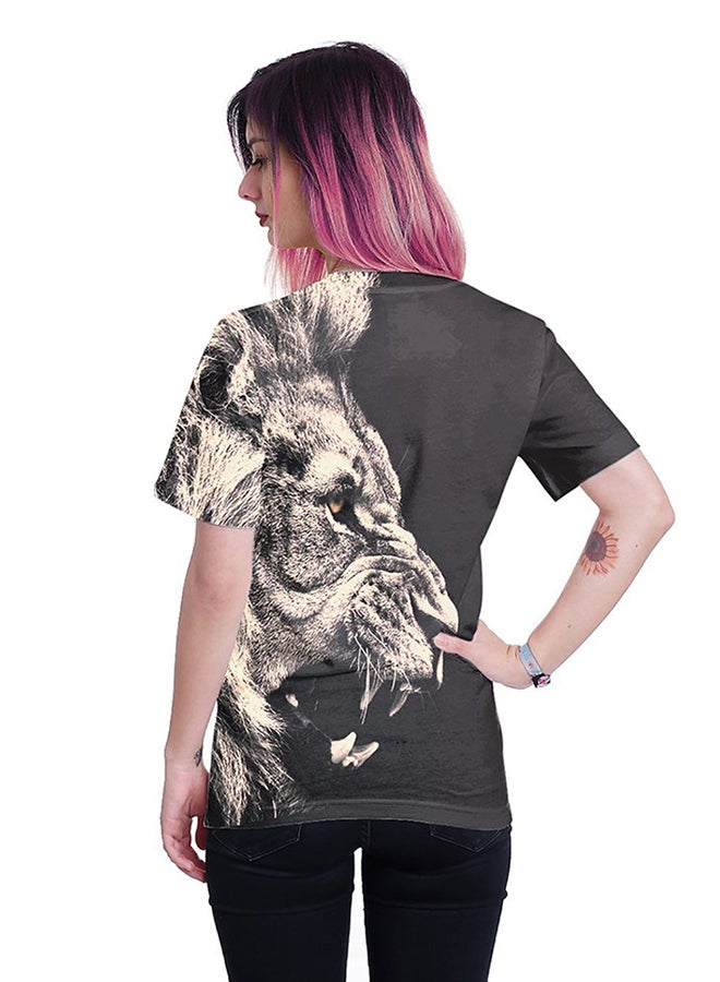 NADABAO - 3D Printing Short Sleeve Couple T-Shirt Multicolour - Image 1