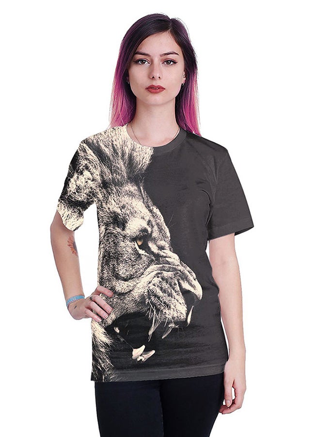 NADABAO - 3D Printing Short Sleeve Couple T-Shirt Multicolour - Image 1