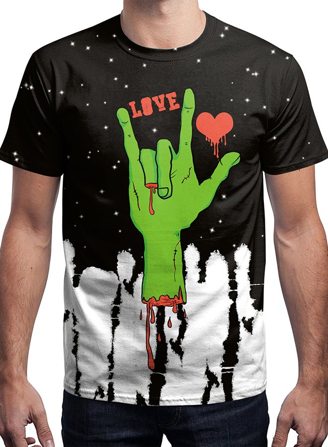 NADABAO 3D Printing Short Sleeve Couple T-Shirt Multicolour  - Image 3