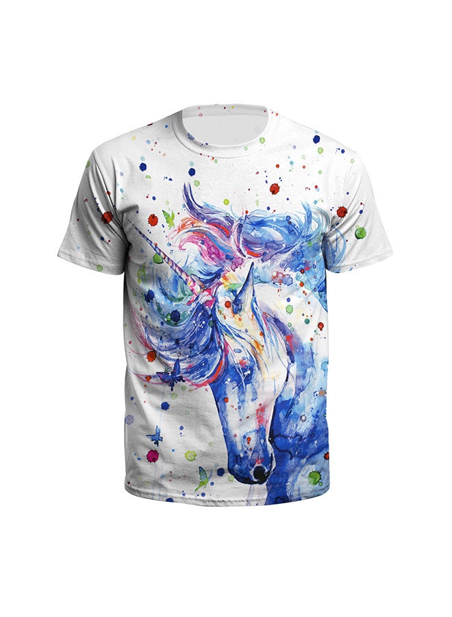NADABAO - 3D Printing Short Sleeve Couple T-Shirt Multicolour - Image 1