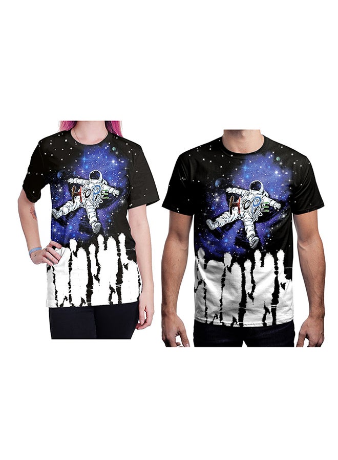 NADABAO 3D Printing Short Sleeve Couple T-Shirt Multicolour - Image 1