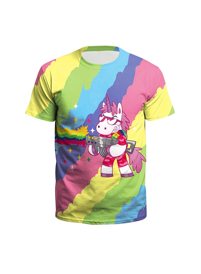 NADABAO - 3D Printing Short Sleeve Couple T-Shirt Multicolour - Image 1