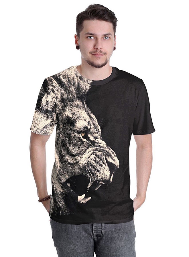 NADABAO - 3D Printing Short Sleeve Couple T-Shirt Multicolour - Image 1