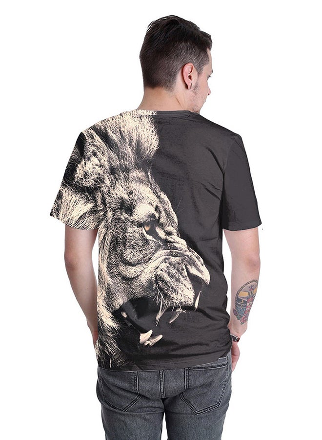 NADABAO - 3D Printing Short Sleeve Couple T-Shirt Multicolour - Image 1